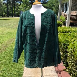 Victor Costa Women’s Green Leather Jacket